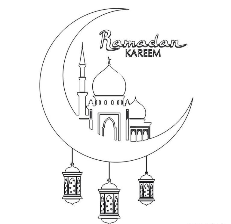 Ramadan Coloring Pages for Kids Islamic Charity People 2 People (786