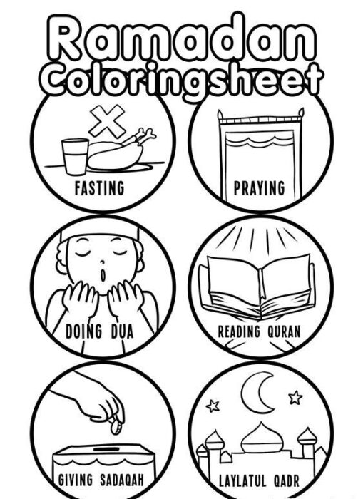 Ramadan Coloring Pages for Kids - Islamic Charity People 2 People (786